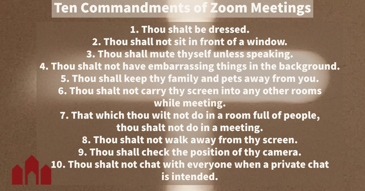 #ZoomCommandments